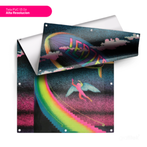 Tela PVC 13 Oz con ojetillos